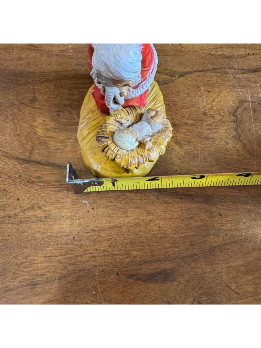 VTG Santa Kneeling By Baby Jesus Fontanini Resin Figurine 1984 Italy Manger Scen - Picture 11 of 12